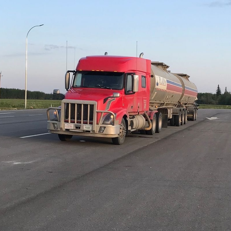 Highway freight shipping tanker